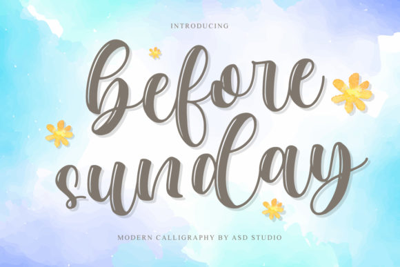Before Sunday: A Delicate Handwritten Font for Timeless Design