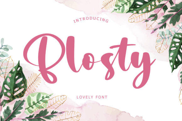 Blosty: A Delicate Handwritten Font for Modern Creators