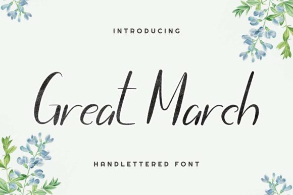 Great March: The Sweet and Cursive Font Adding Joy to Modern Design