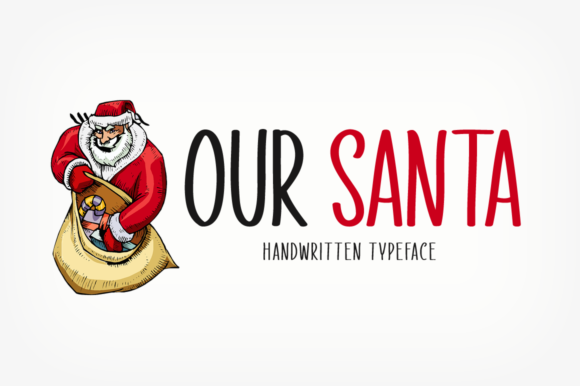Our Santa Font: A Natural Handwritten Tool for Authentic Designs
