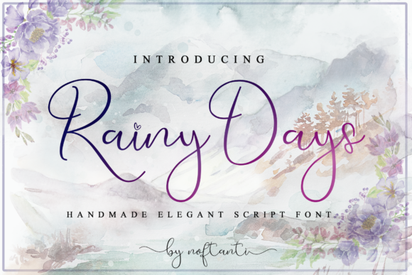 Rainy Days: Classic Typography with a Distinctive Twist