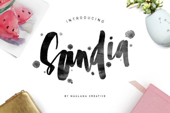 Sandia: A Casual Handwritten Font for Distinctive Design