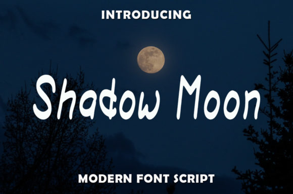 Shadow Moon: Where Modern Design Meets Handwritten Charm
