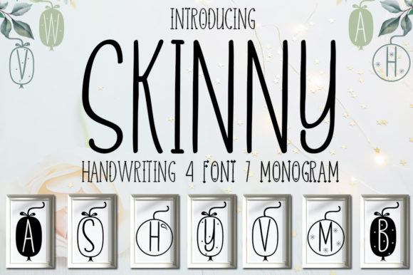 Skinny: A Playful Monogram Font Worth Evaluating for Your Next Design Project