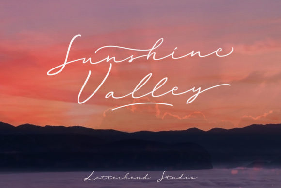 Sunshine Valley: A Romantic Font for Authentic Design